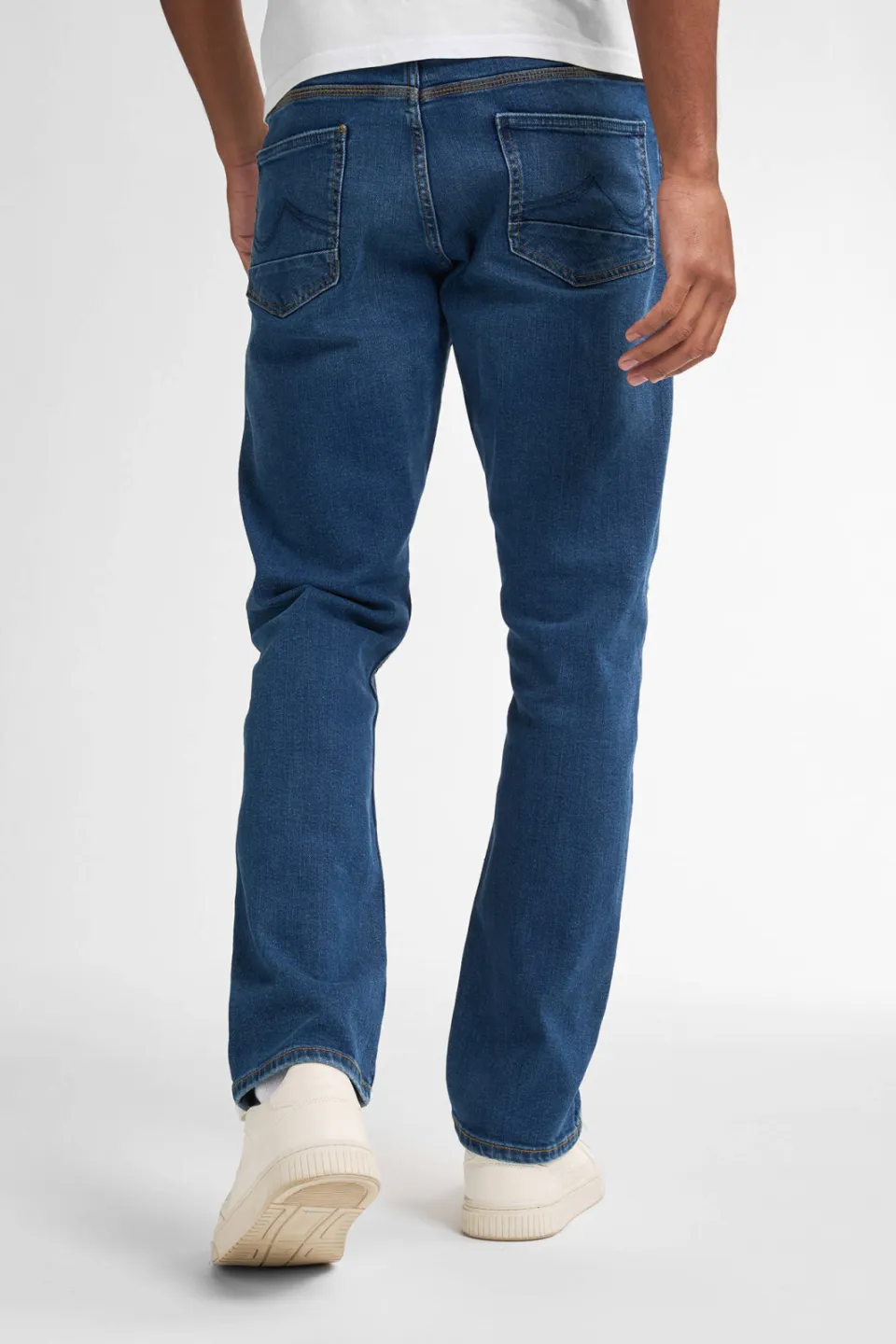 Petrol Industries STARLING straight leg jeans medium used blauw, foto 5