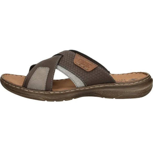 Rieker Open Teen slippers donkerbruin