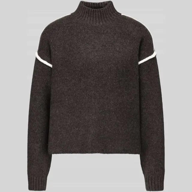 Vero Moda Pullover met contrastpaspel aan de mouw Bruin