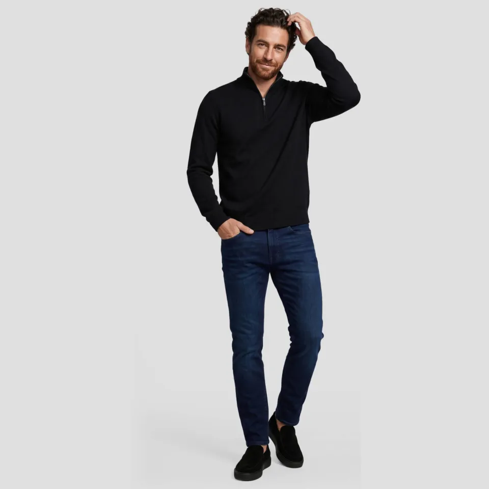 Profuomo wollen regular fit gebreide trui - zwart, foto 3