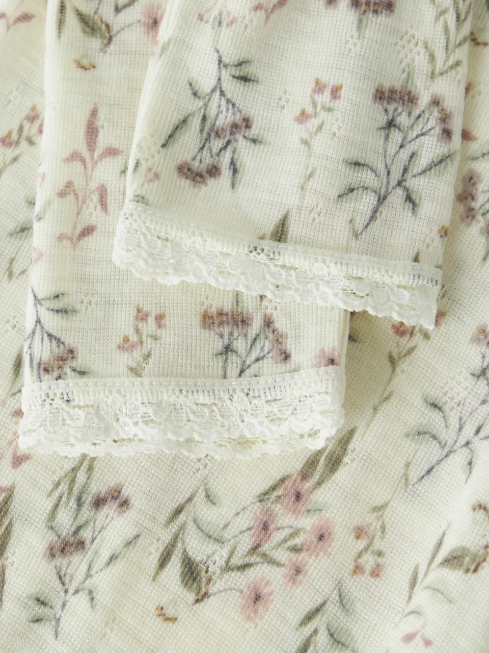 NAME IT BABY slim gebloemde legging wit, foto 4