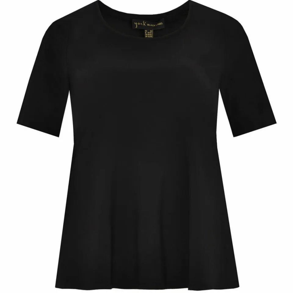 Yoek T-shirt A-lijn zwart, foto 3