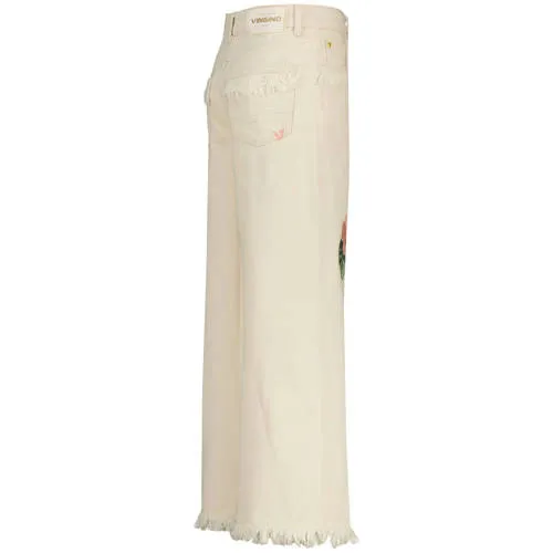 Vingino Cassie Special high waist wide leg jeans wit, foto 3