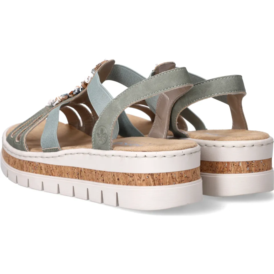 Rieker F-leest sandalen groen, foto 7