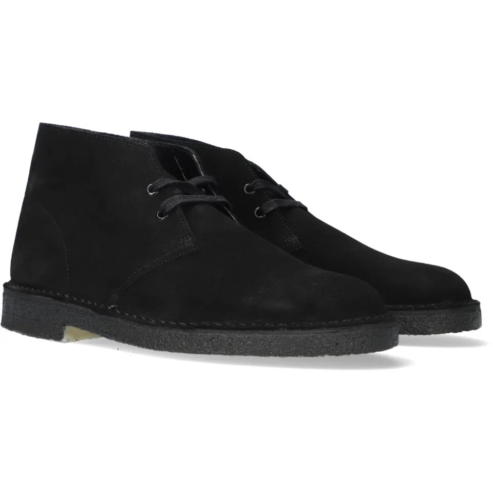 Clarks Desert Boot suède laarsje zwart, foto 4