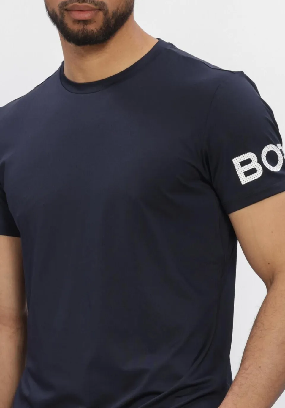 Bjorn Borg Heren Polo's & T-shirts Borg T-shirt - Donkerblauw, foto 4
