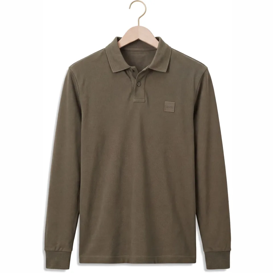 Boss slim fit polo met logo - bright green, foto 3