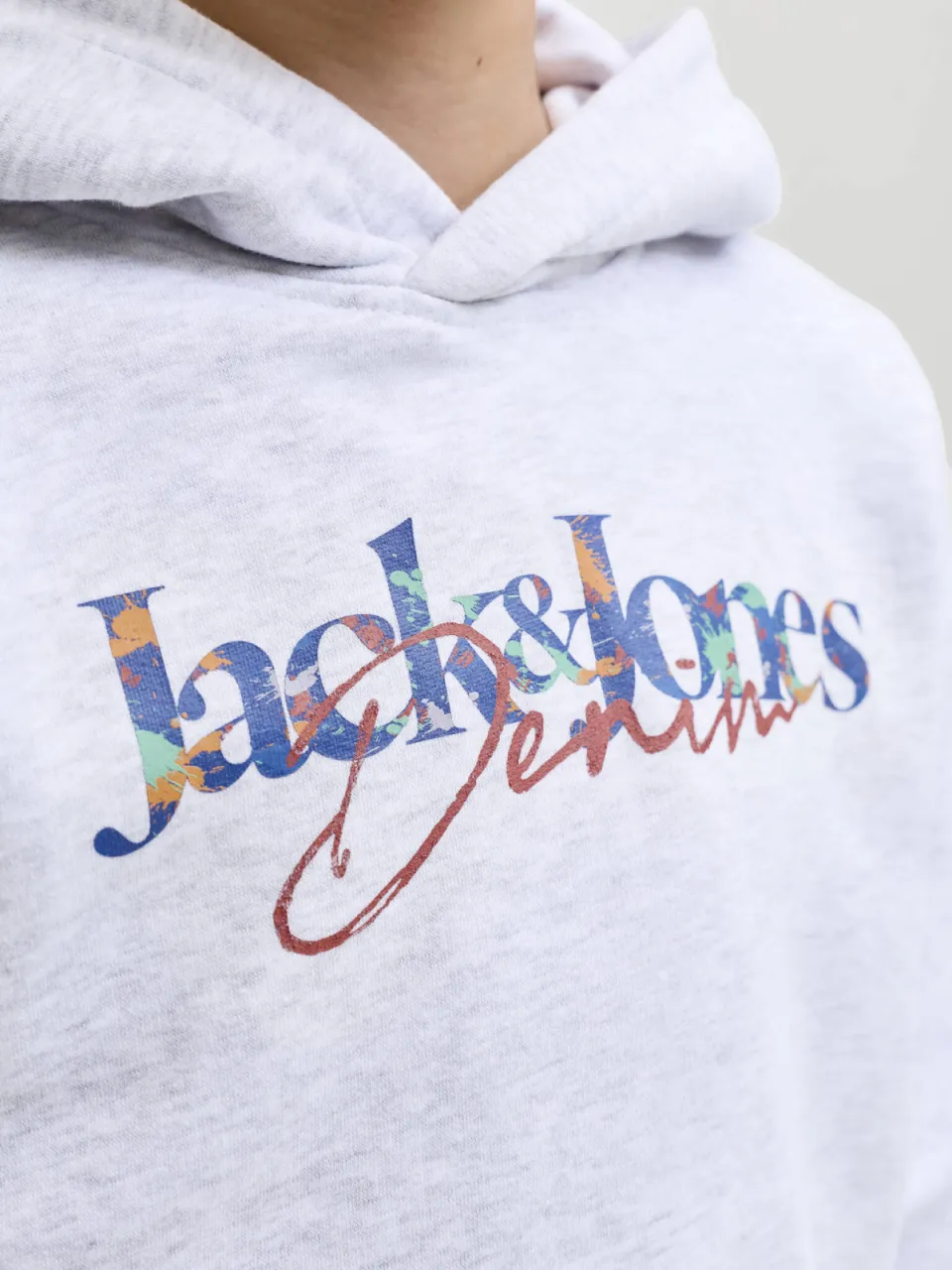 Jack & Jones JUNIOR hoodie met print - wit, foto 6