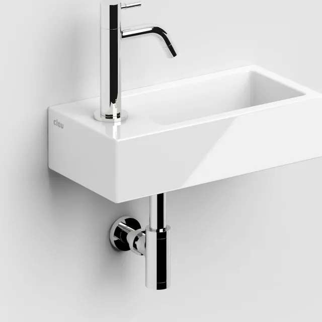 Fontein Clou Flush 3 36x18x9 cm Keramiek Glans Wit Clou, foto 2
