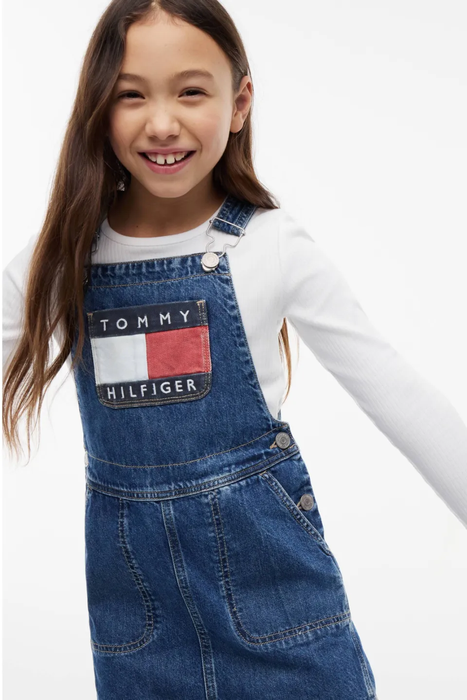 Tommy Hilfiger spijkerjurk met logo blauw, foto 5