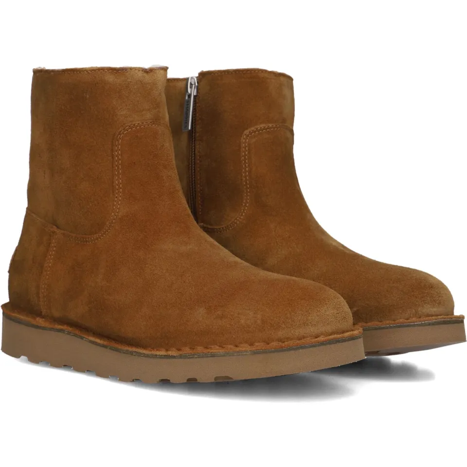 Shabbies Amsterdam Enkellaarsjes Palissa Mia Zip Camel, foto 3