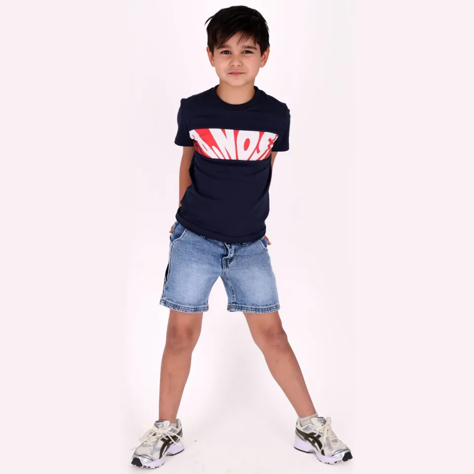 B.Nosy T-shirt met print donkerblauw