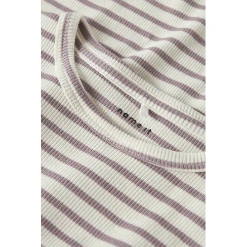 NAME IT MINI longsleeve gebreid gestreept ecru, foto 4