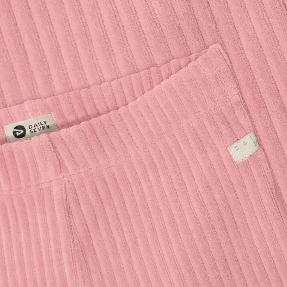 Daily7 corduroy flared broek roze, foto 2