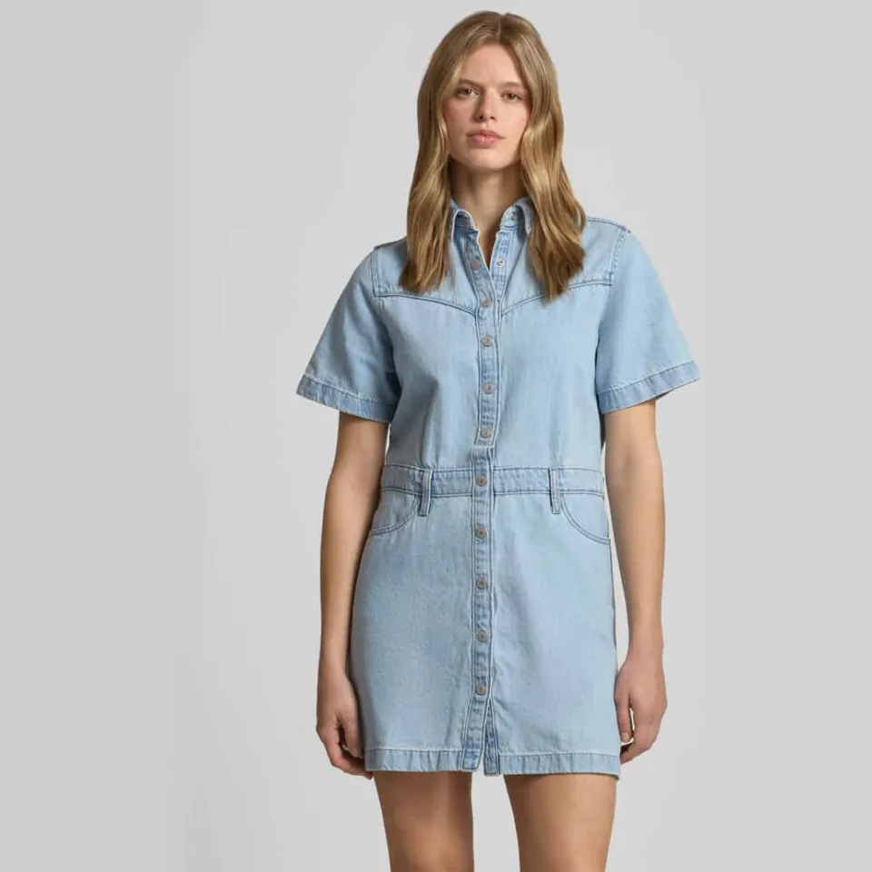 Levi's spijkerjurk light blue denim