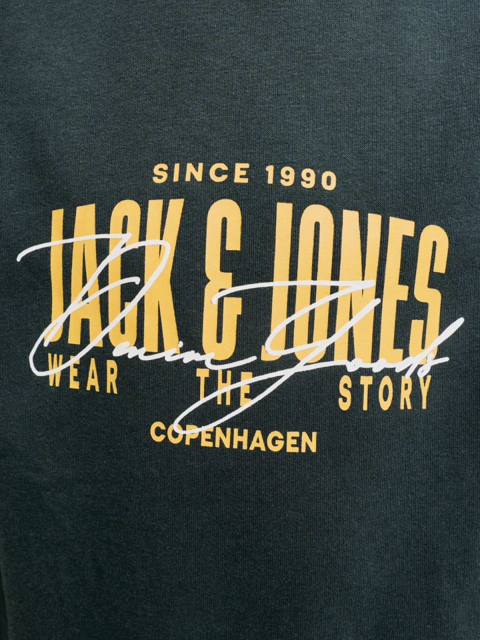 Jack & Jones JUNIOR sweater met logo - donkergroen, foto 6