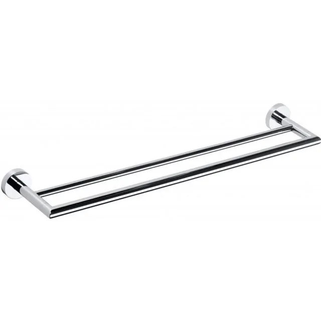 Sapho Dubbele Handdoekhouder Sapho X-Round Hangend 65.5x5.5 cm Chroom