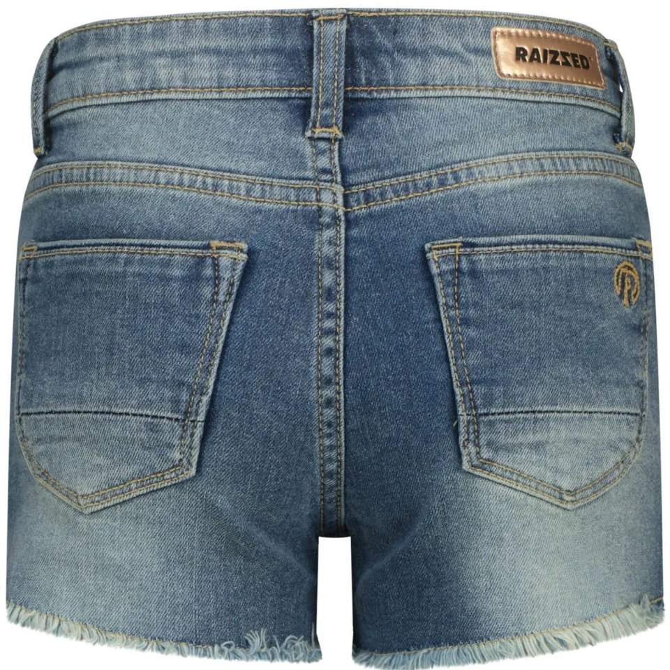 Raizzed regular waist jeansshort mid blue, foto 4
