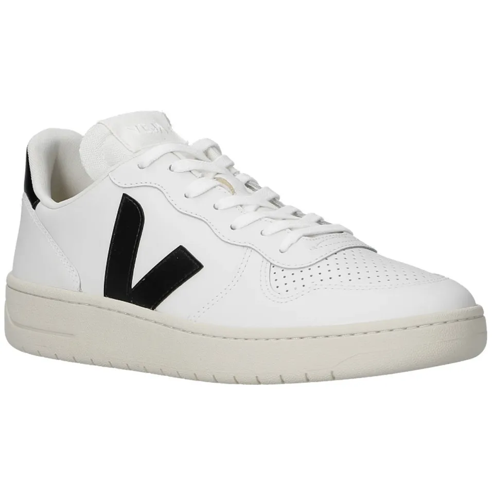 Veja V-10 leren sneakers - wit/zwart, foto 7