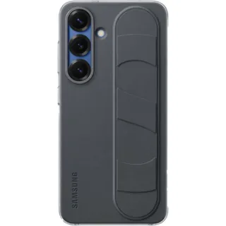 Samsung Standing Grip backcover voor Galaxy S25 - Zwart Black