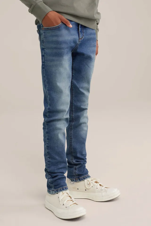 WE Fashion Blue Ridge slim fit jeans blue denim