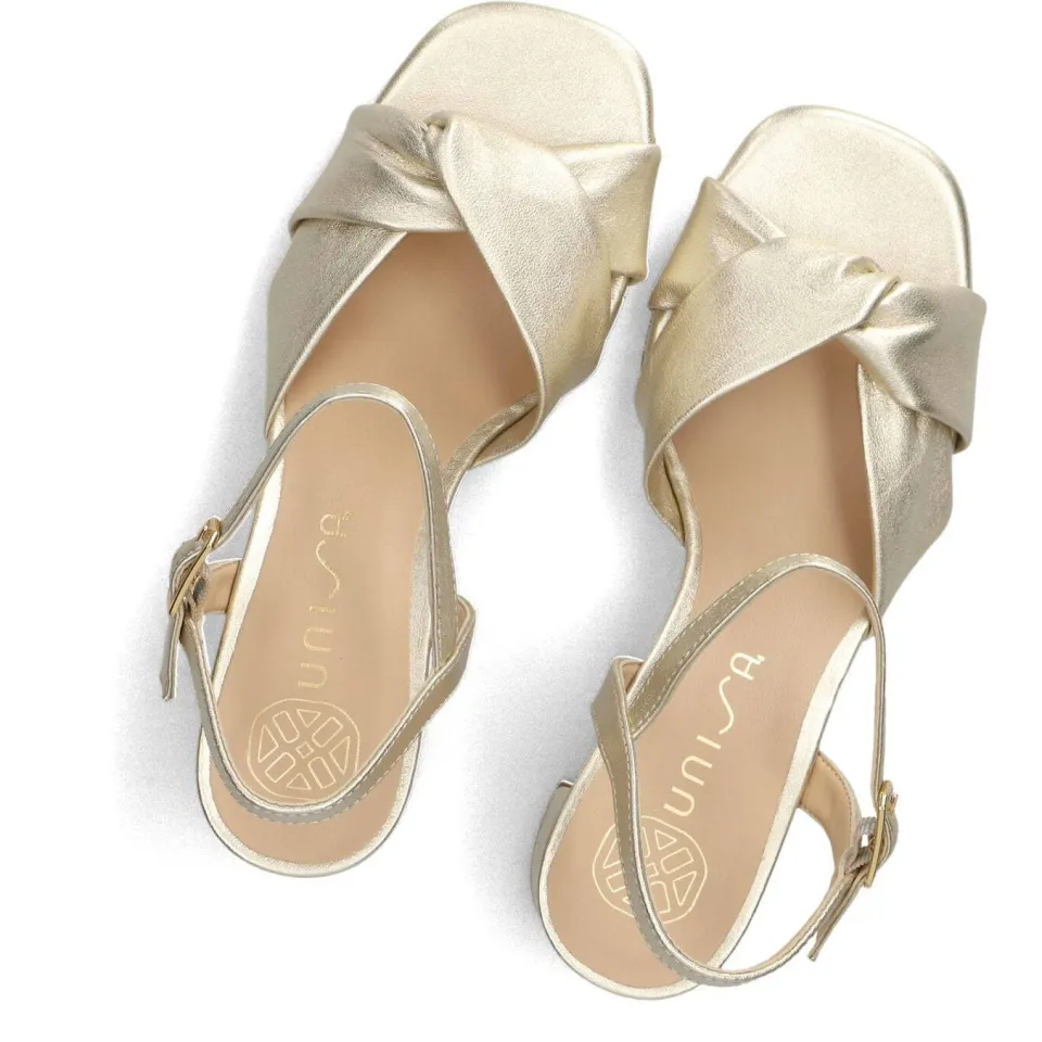 Unisa Sandalen Medway Goud, foto 4