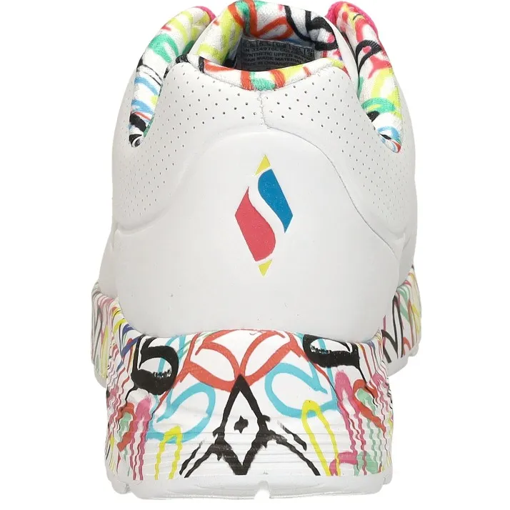 Skechers Uno Lite Lovely Luv lage sneakers wit, foto 5