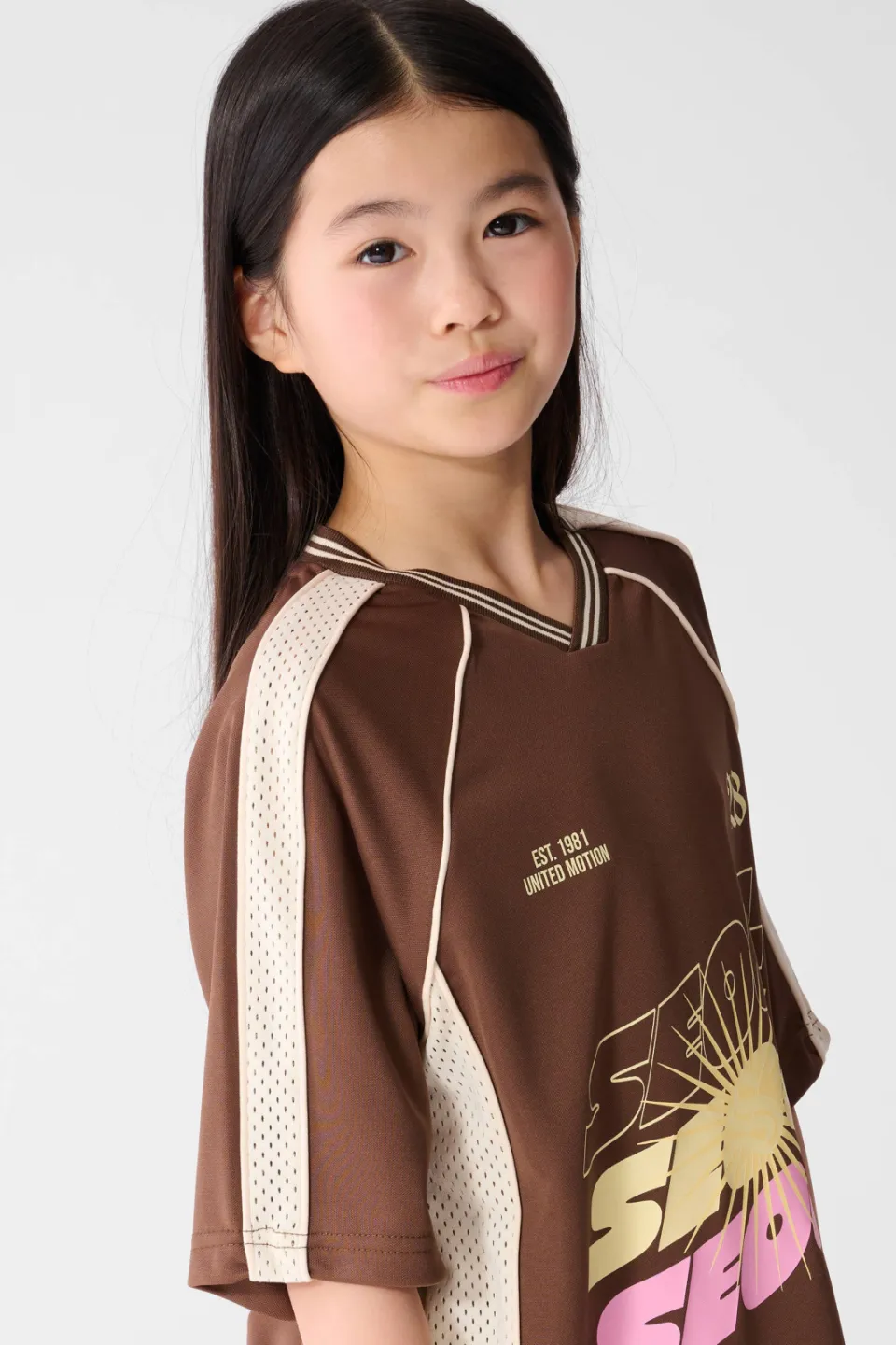 Shoeby Seoul Baseball T-shirt bruin, foto 6