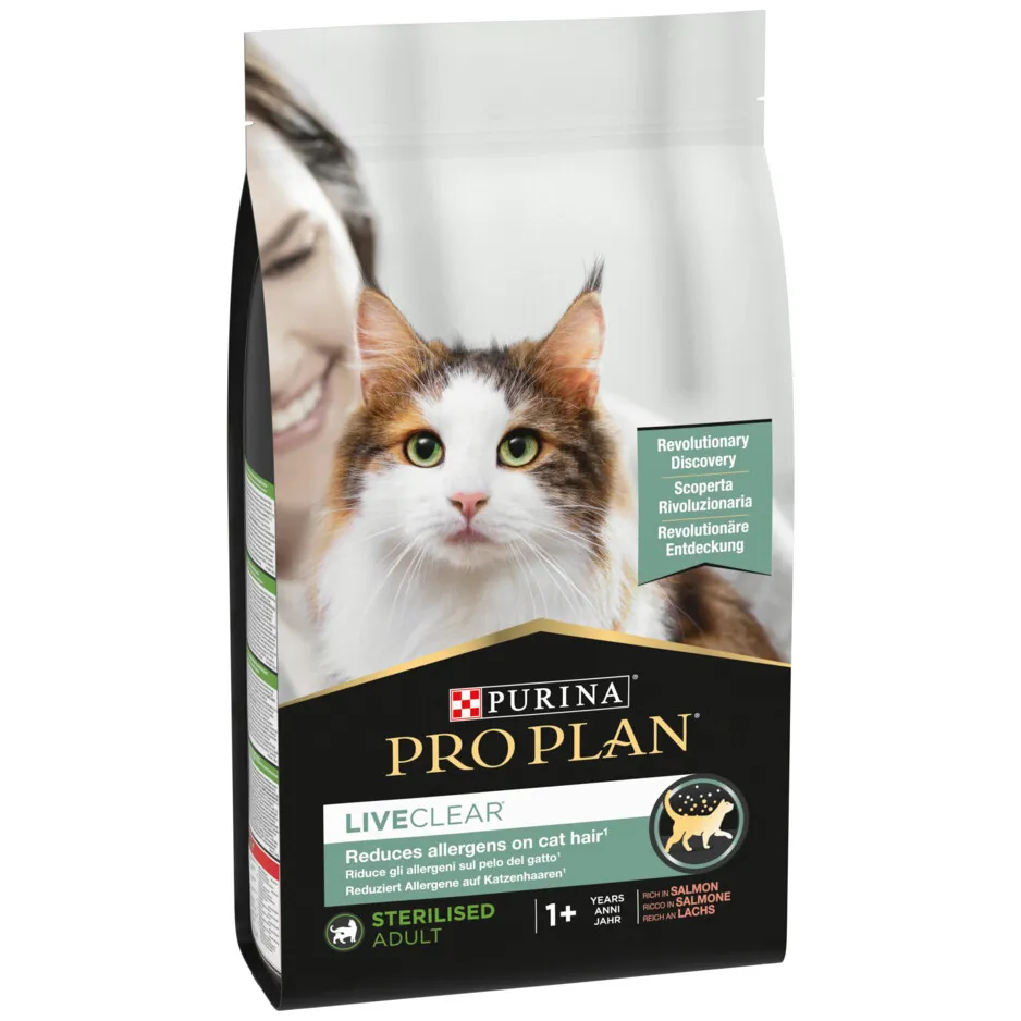 Pro Plan LiveClear Sterilised Adult kattenvoer zalm 1,4 kg