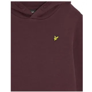 Lyle & Scott hoodie donkerrood, foto 2