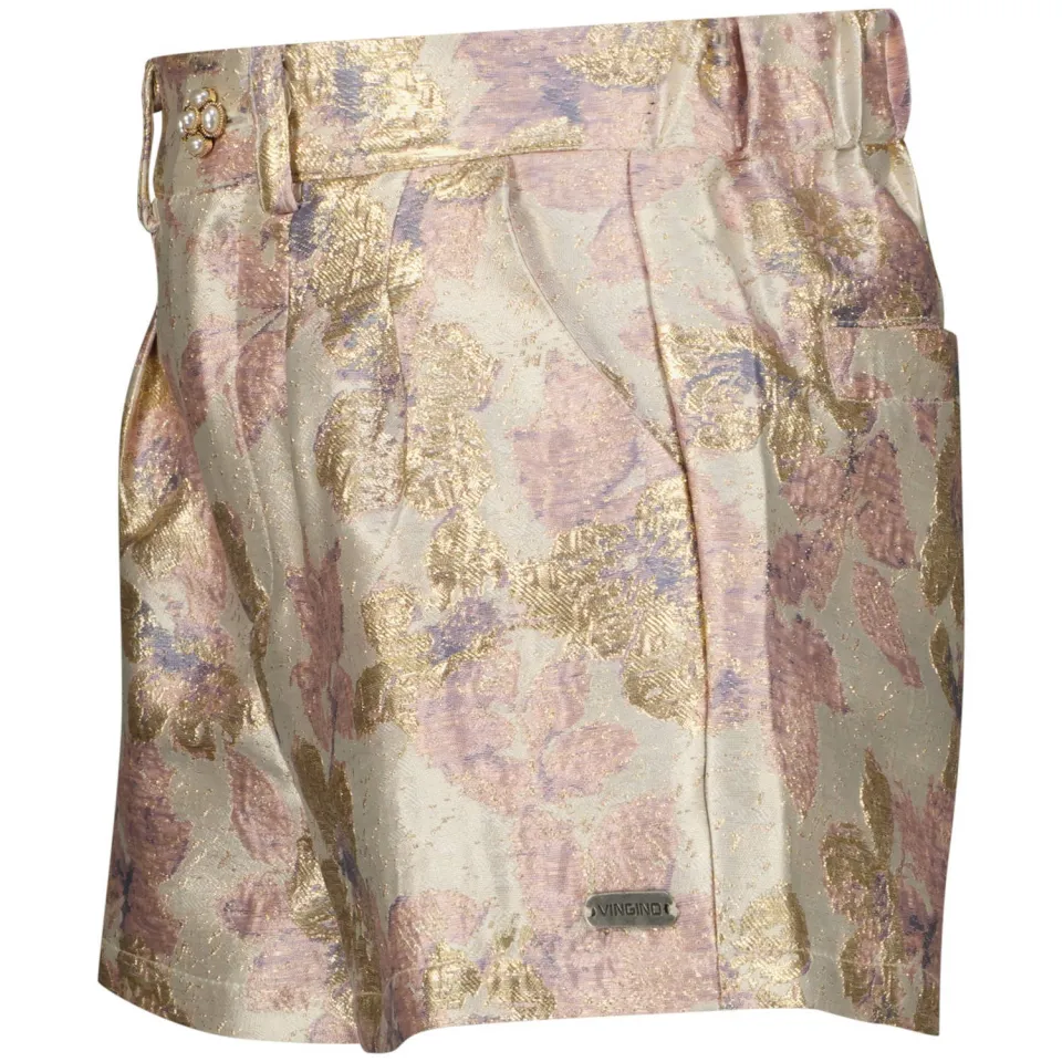 Vingino gebloemde casual korte broek beige, foto 2