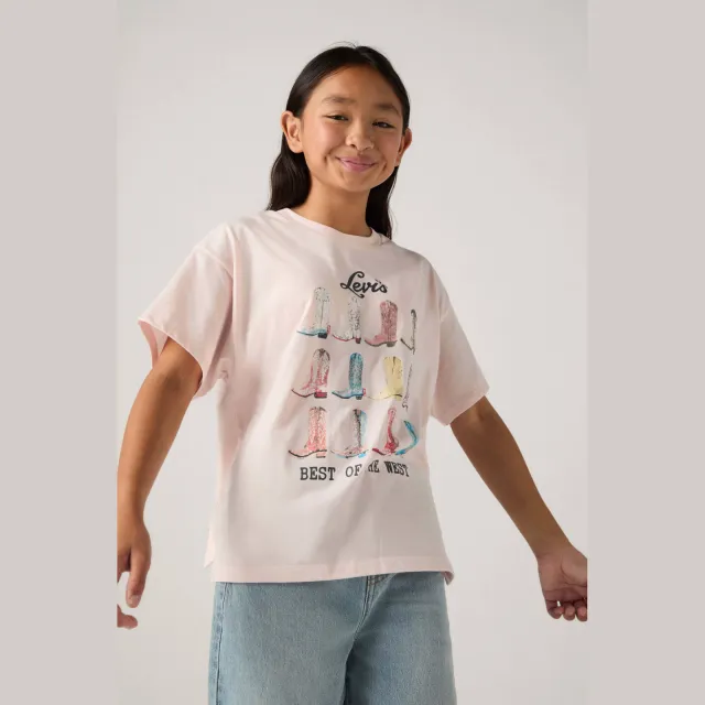 Levi's T-shirt lichtroze