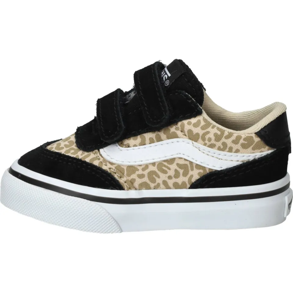 Vans Brooklyn LS V Leopard Sneakers Meisjes Zwart, foto 5
