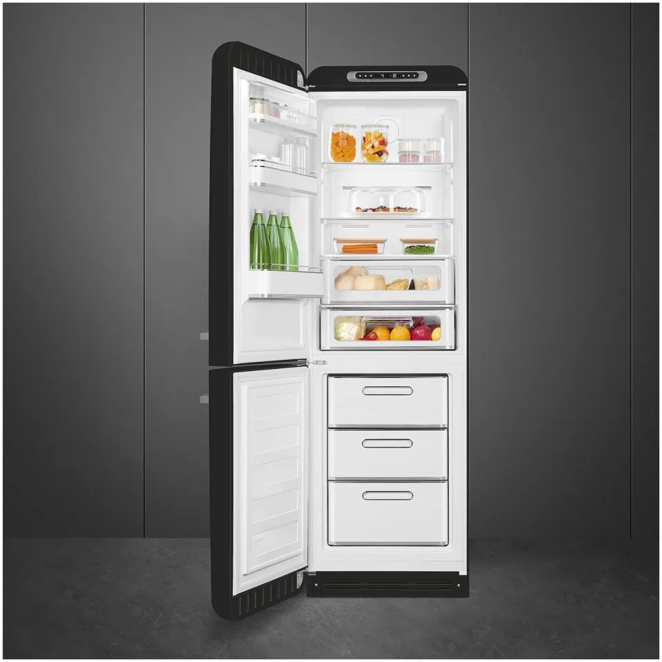 Smeg FAB32LBL6 Koel-vriescombinatie Zwart, foto 3