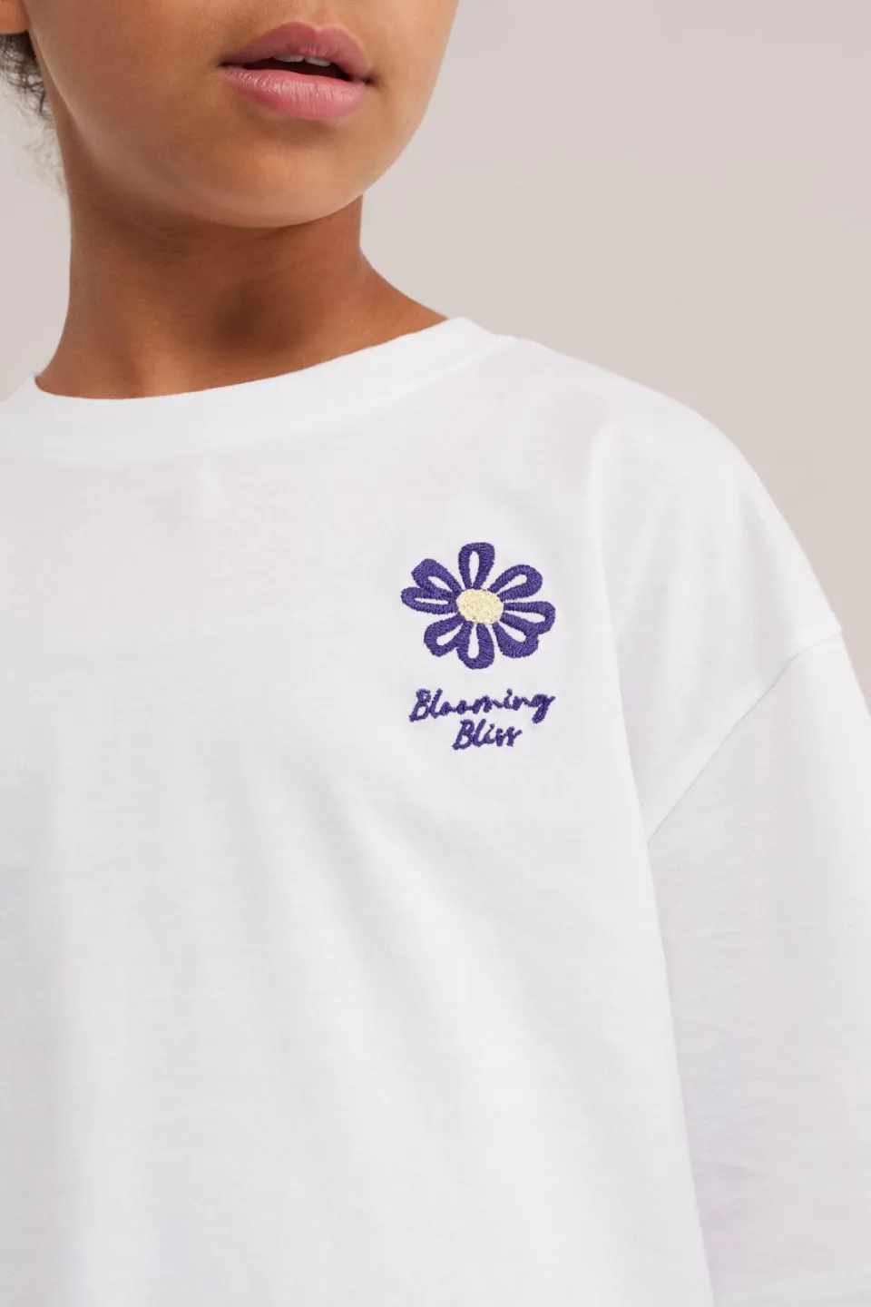 WE Fashion T-shirt wit met bloemenprint, foto 7