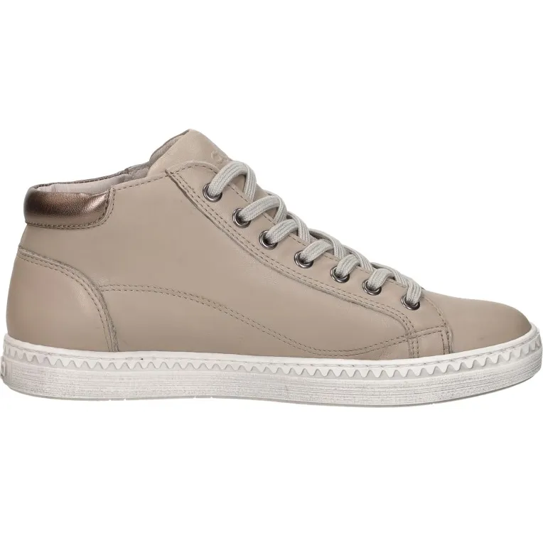 Aqa hoge veterschoenen taupe