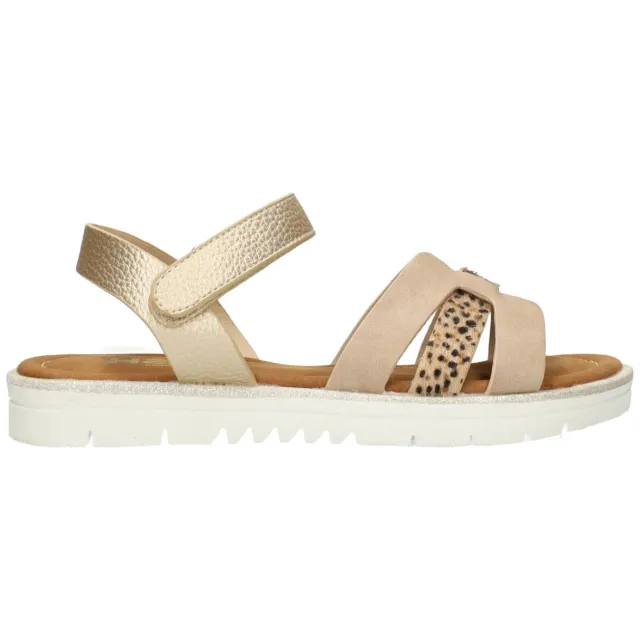 POSH by Poelman Senna sandalen beige Beige/goud