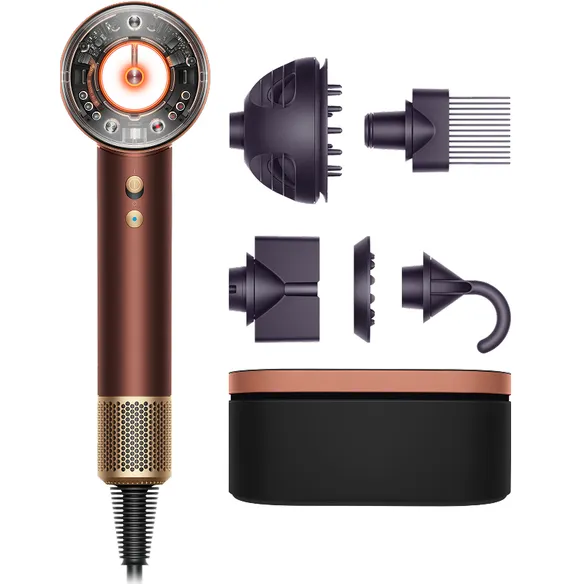 Dyson Supersonic Nural™ föhn - krullend en kroezend (Plum/Copper)