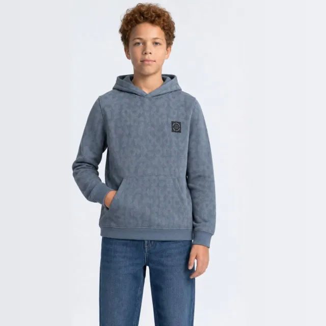 Petrol Industries hoodie met logo - blauw