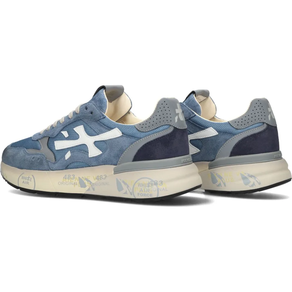 Premiata Mick lage sneakers blauw, foto 3