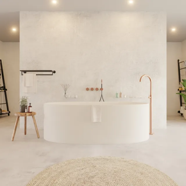 Ideavit Colidcliff vrijstaand ligbad mat wit
