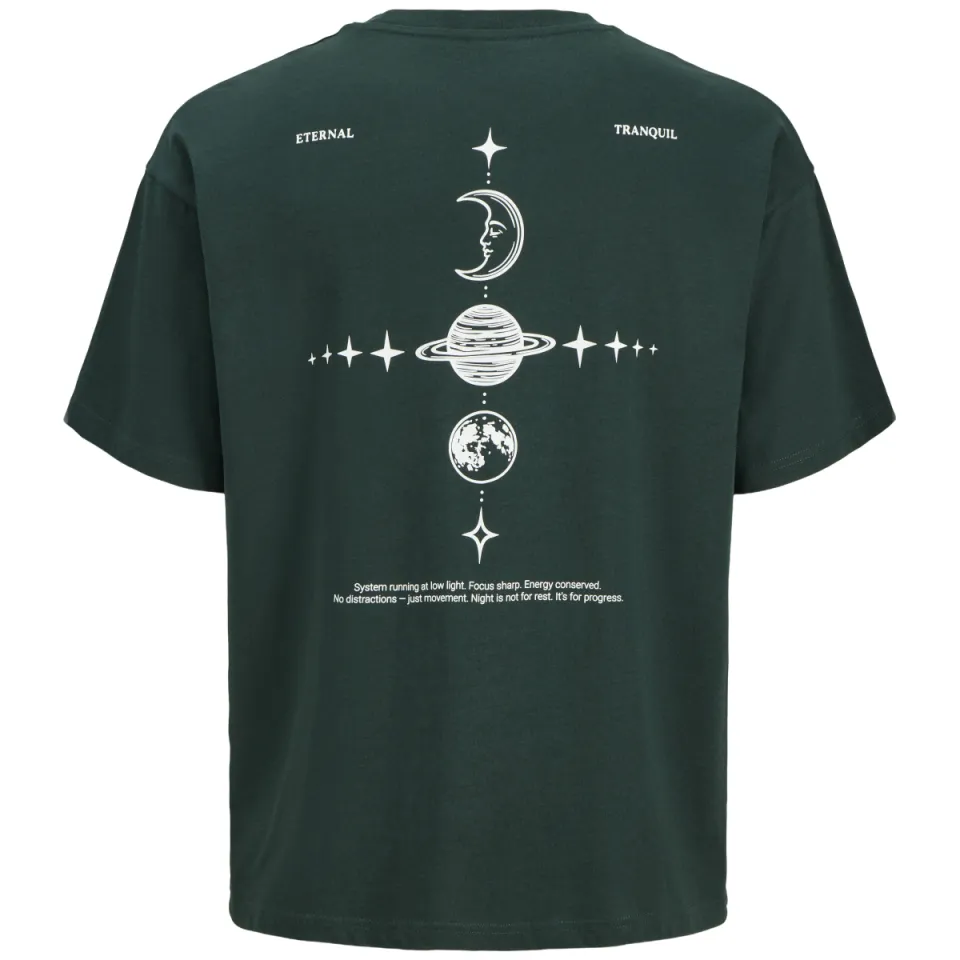 Jack & Jones JJASTRO T-shirt met backprint donkergroen, foto 3
