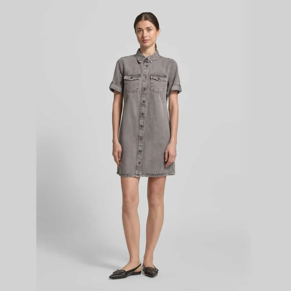 Vero Moda VMJENNIE spijkerjurk medium grey denim, foto 7