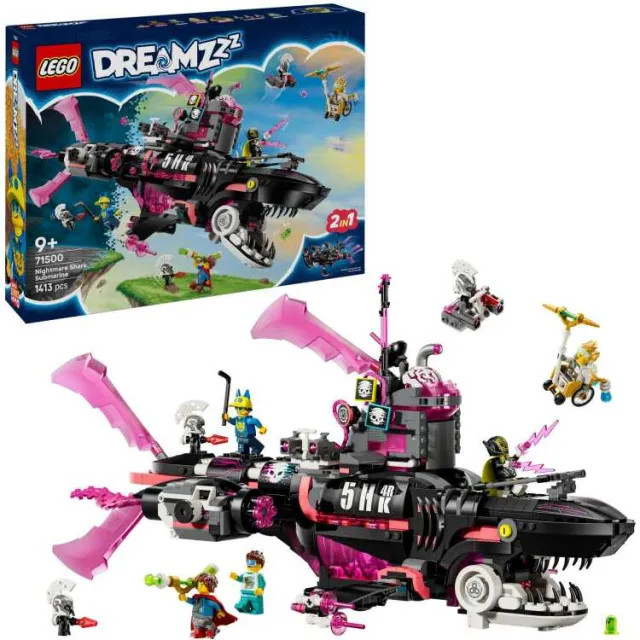 Lego DREAMZzz - Nachtmerrie haaienonderzeeër Constructiespeelgoed