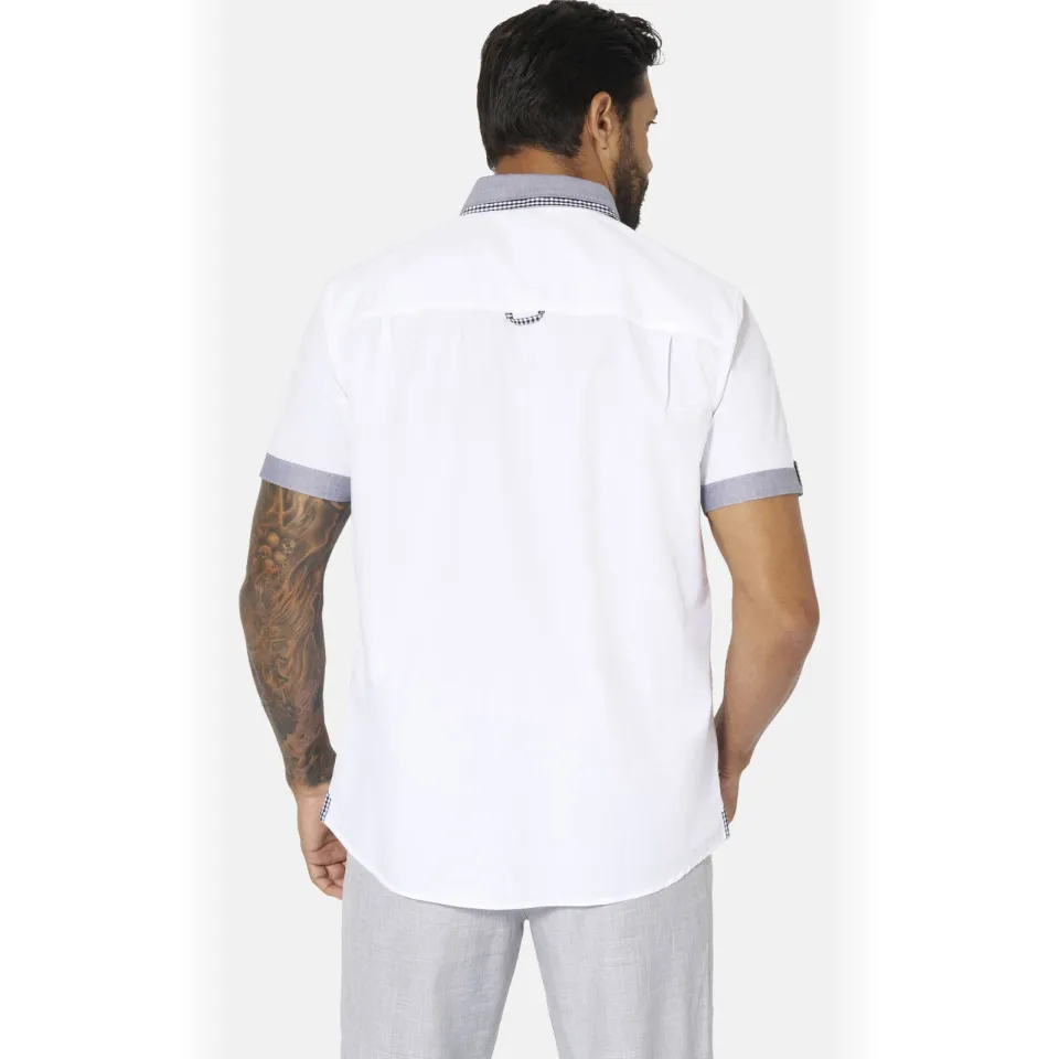 Jan Vanderstorm +FIT Collectie regular casual overhemd Plus wit, foto 4