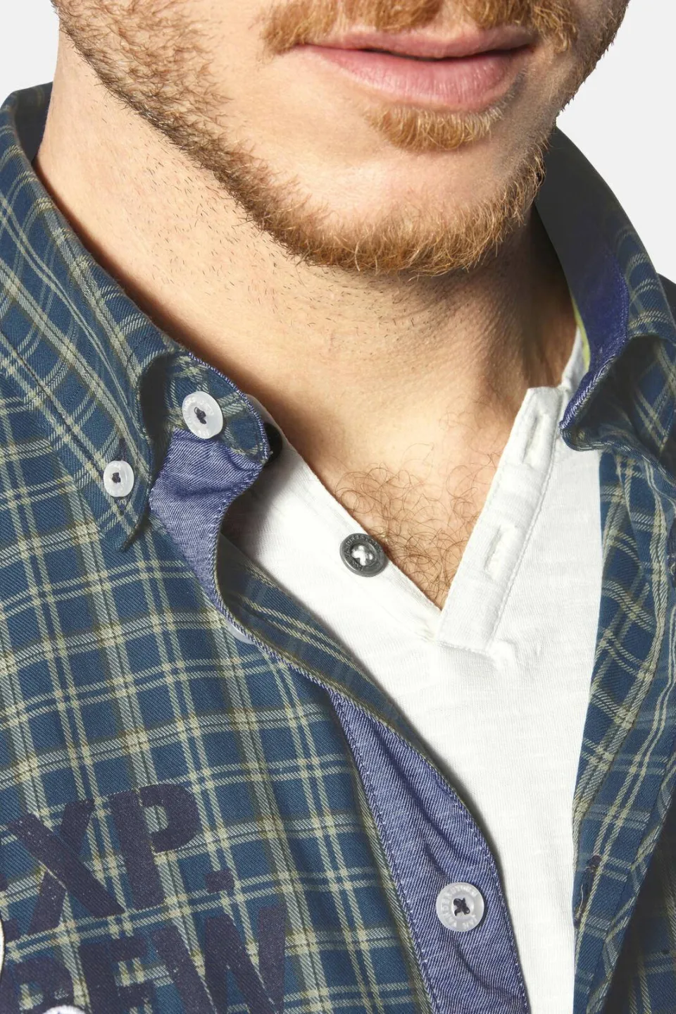 Jan Vanderstorm +FIT Collectie casual overhemd PERTAVIN Plus blauw, foto 6