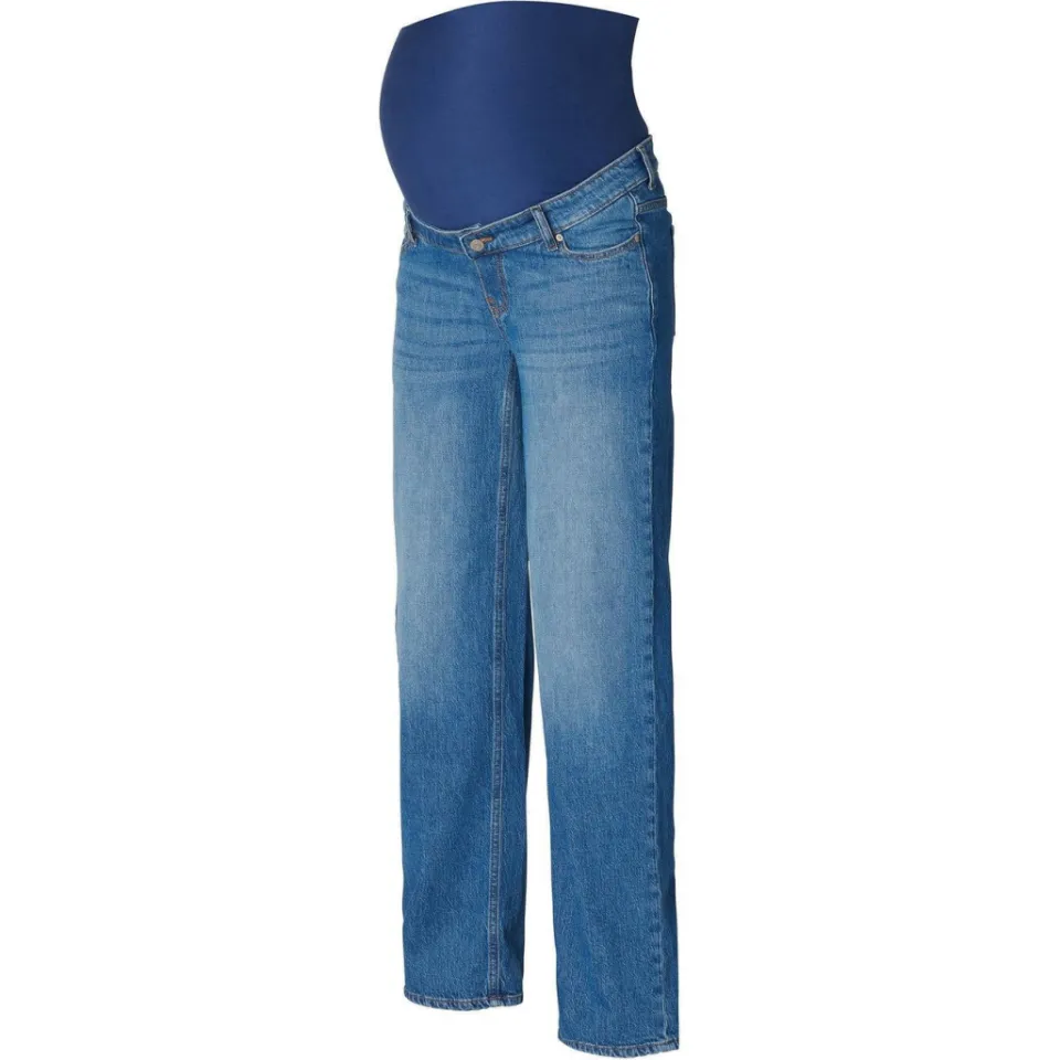 Noppies maternity high waist zwangerschaps wide leg jeans blauw, foto 2