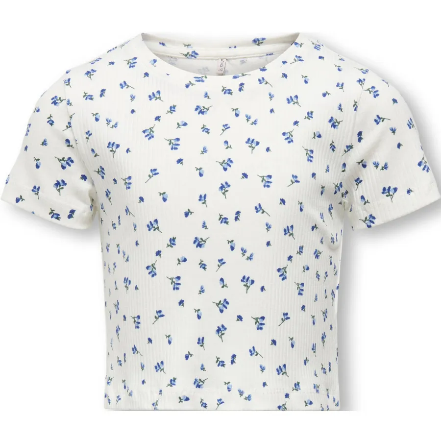 KIDS ONLY GIRL gebloemde T-shirt blauw, foto 3