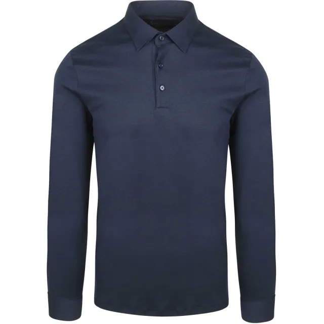 Desoto T-shirt Desoto Longsleeve Poloshirt Essential Navy donkerblauw