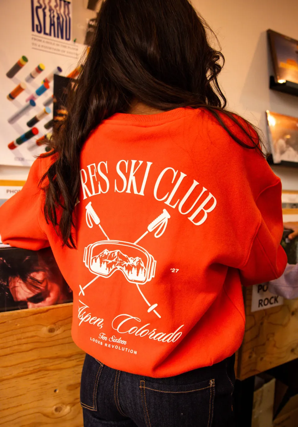 LOOXS 10sixteen rechtvallende sweater met backprint - rood, foto 4